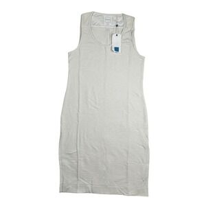 Jason‎ Scott Sleeveless Long Dress Crème Modal Cotton Blend Size L
